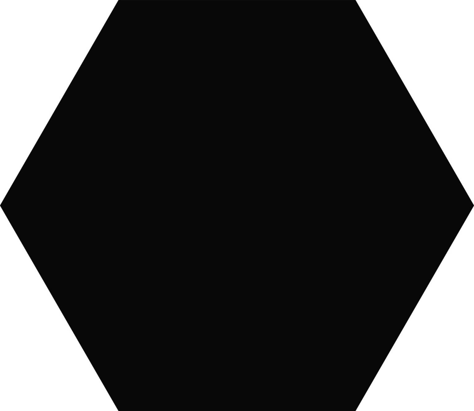Porcelánico hexagonal Element Negro 23X27 - Imagen 2