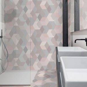 Porcelanico Hexagonal Peonia Rosa 23X27