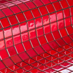 Gresite piscina rojo metalizado RUBÍ