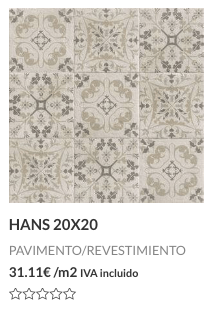 Azulejo imitación piedra porcelánico Hans.