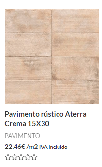Pavé rustique Aterra Crema
