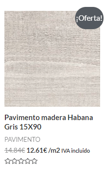 Plancher en bois Habana Gris.