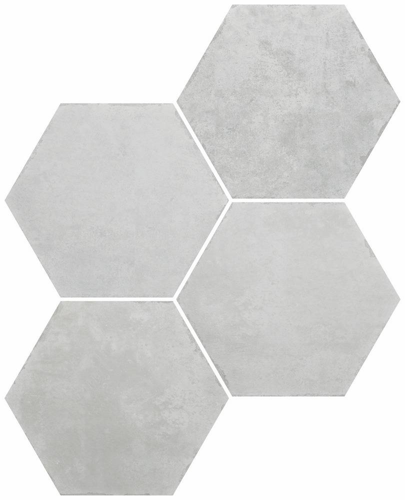 Porcelánico hexagonal Saona Blanco 23x27 - Imagen 2