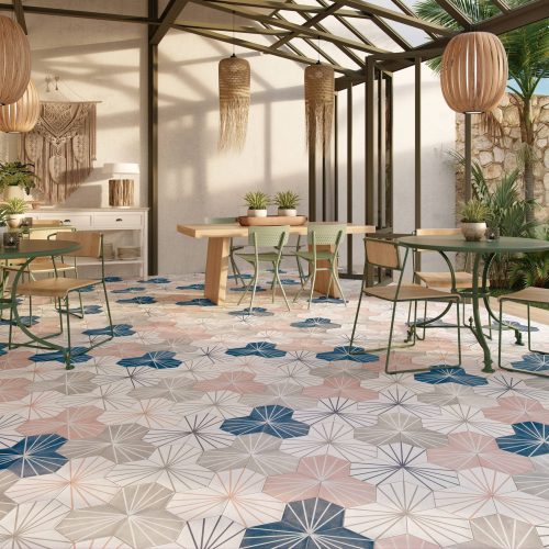 Porcelánico hexagonal Segment 23x27