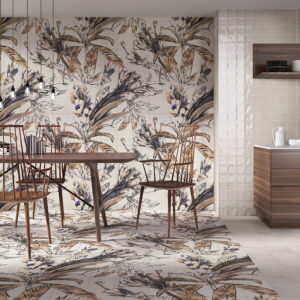 Mural floral Autumn Leaves 120x120