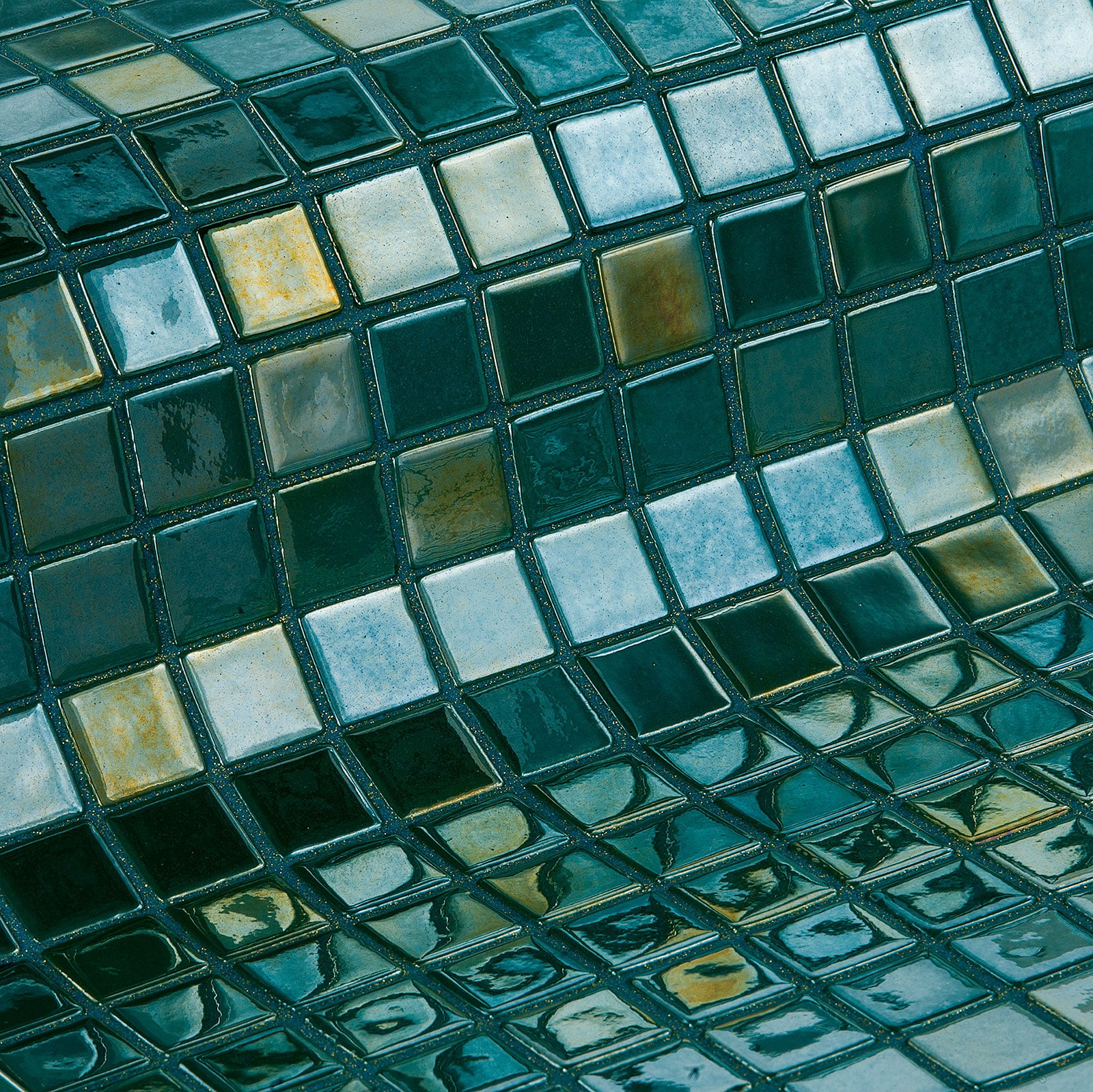 Gresite piscina metalizado Esmeralda