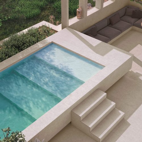 Porcelánico piedra antideslizante Somport Sand 60x120