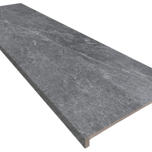 Peldaño recto antideslizante Imperial Ceniza 33X120 (Caja)