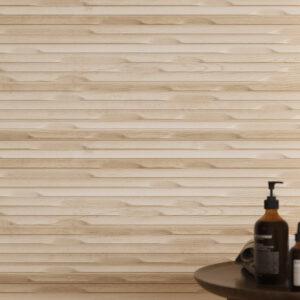 Revestimiento madera WeWood Concept Crema 40x120