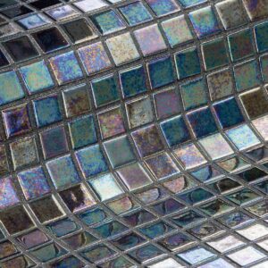 Gresite piscina iridiscente Ebano