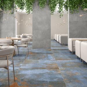 Suelo/Azulejo Porcelánico oxido Oxyde Bleu 60x120