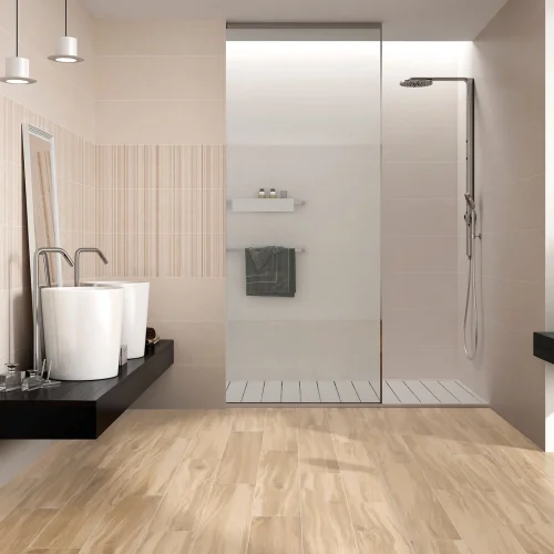Porcelánico madera Taiga Crema 25x150