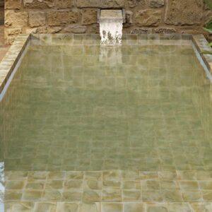 Porcelánico interior piscina Hanoi Green 15x15