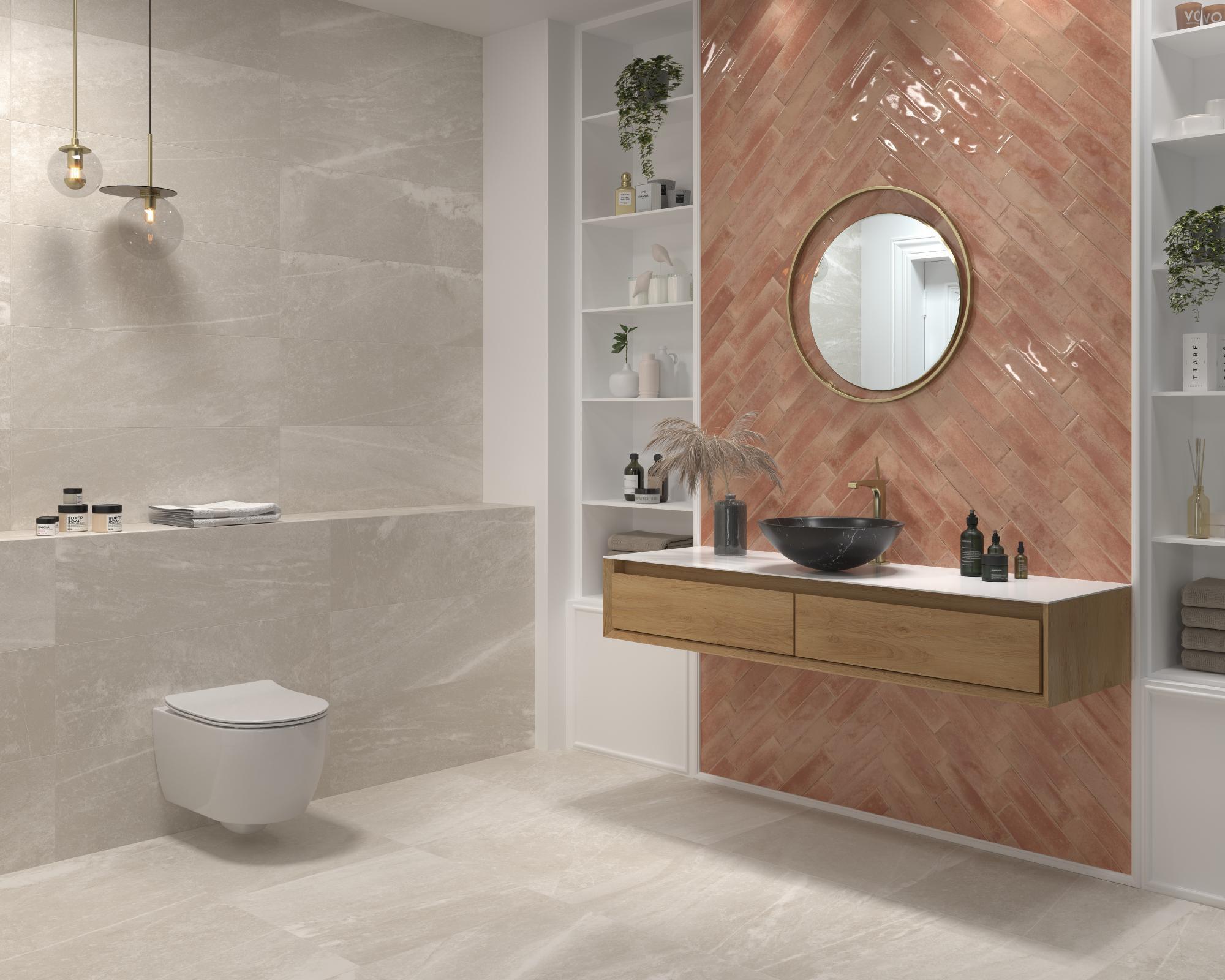 Lavabo piedra Marquina 42x42x14 - Imagen 2