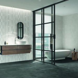 Revestimiento rectificado decorado Atelier Suite Blanc 31x98