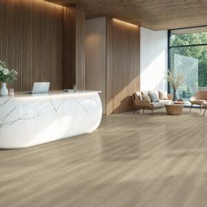 Suelo Click SPC 100% Impermeable Salvia Bone 18,2x122cm (5mm)