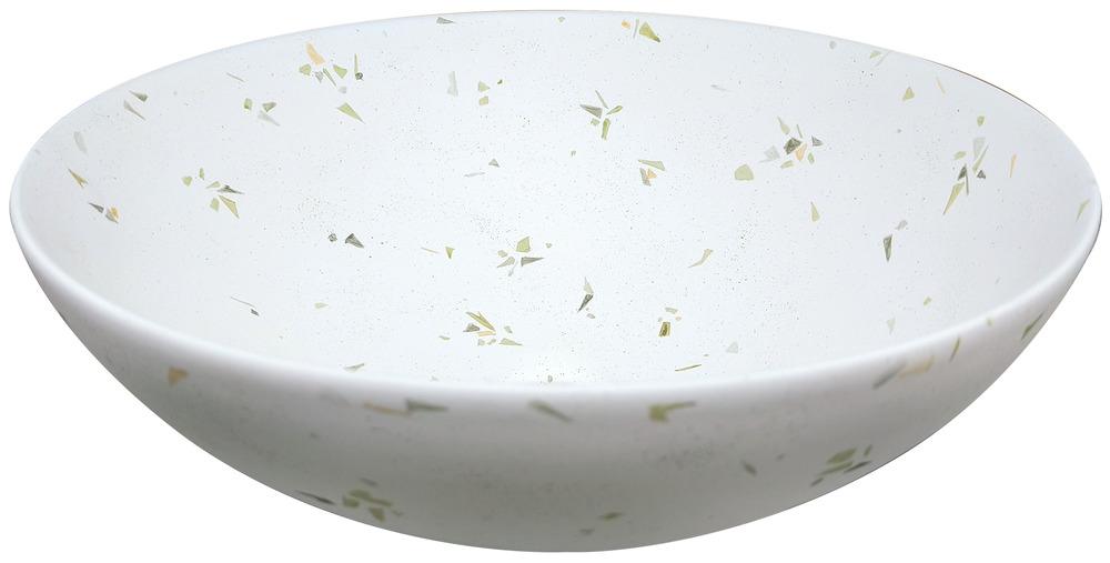 Lavabo sobreponer terrazo Fragmenta Verde 40x40x15
