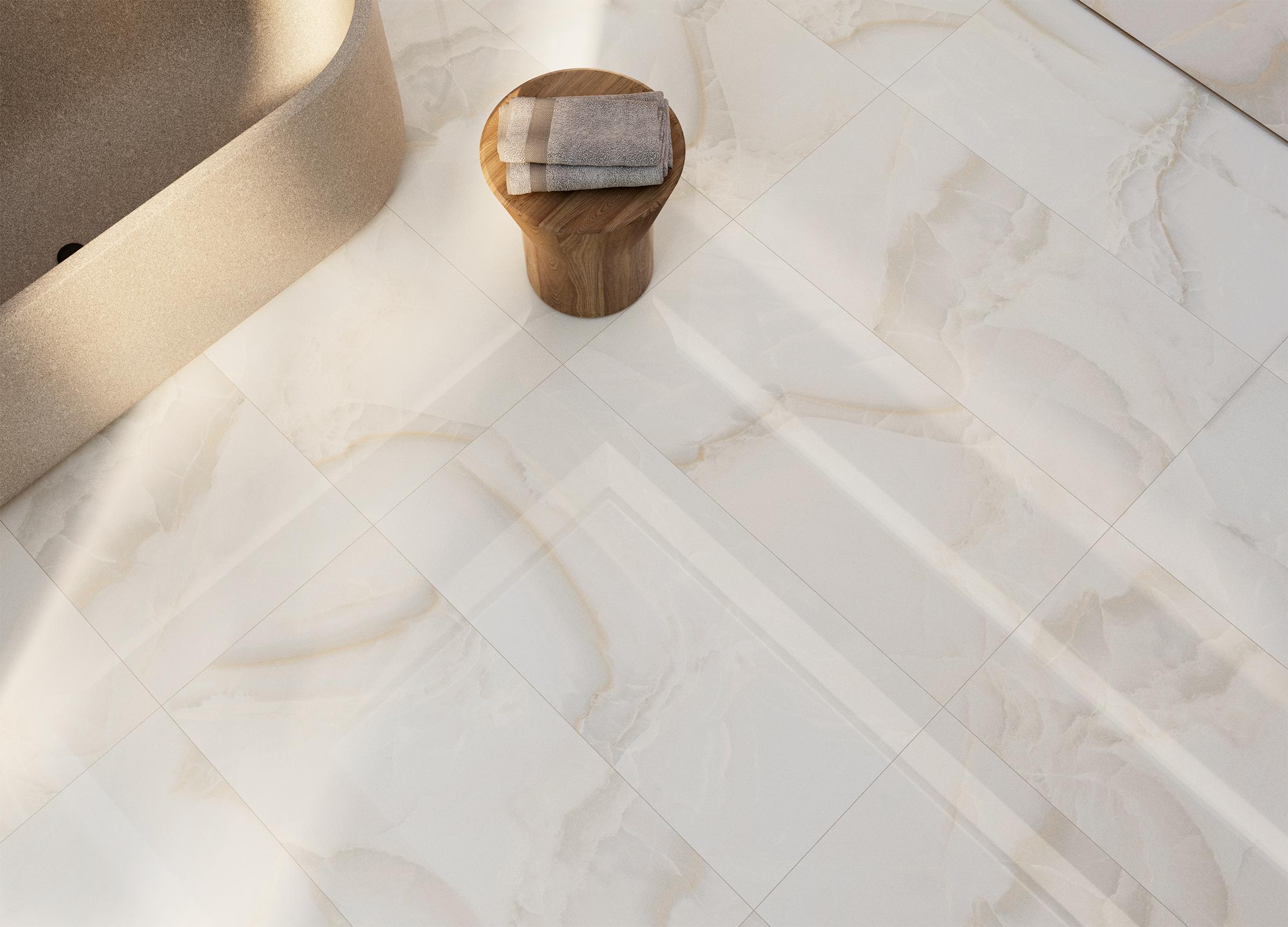 Suelo/Azulejo Porcelánico mármol pulido Aurora 60x120