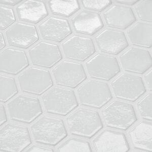Gresite hexagonal decorativo blanco liso 2545-A