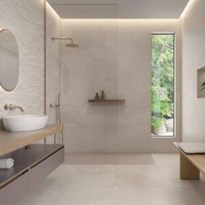 Revestimiento rectificado piedra Baltic Cream 30x90